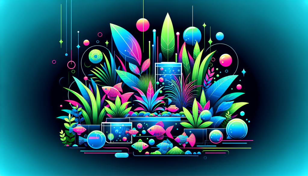 Modern flat design aquascaping illustration for undefined