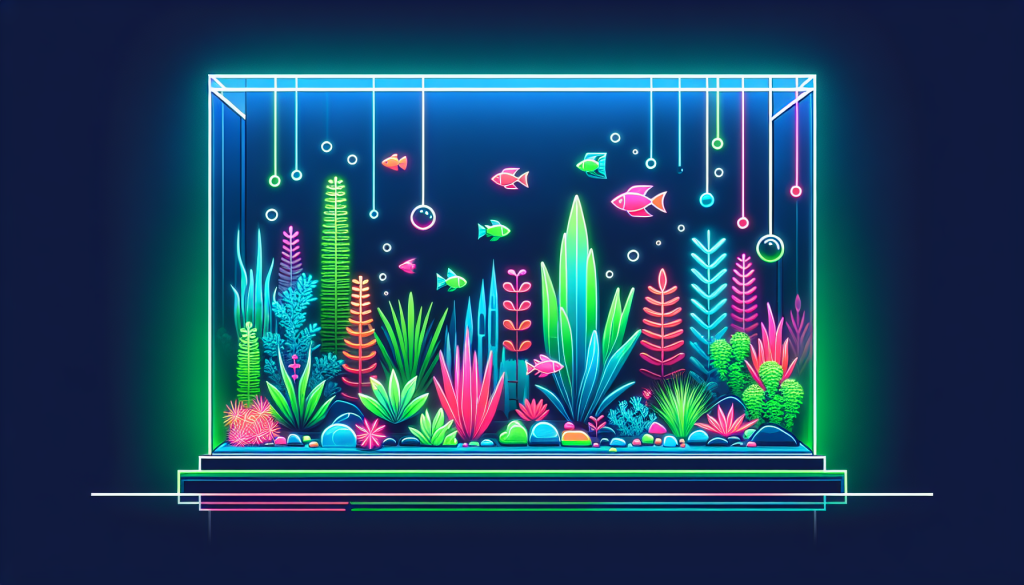 Modern flat design aquascaping illustration for undefined