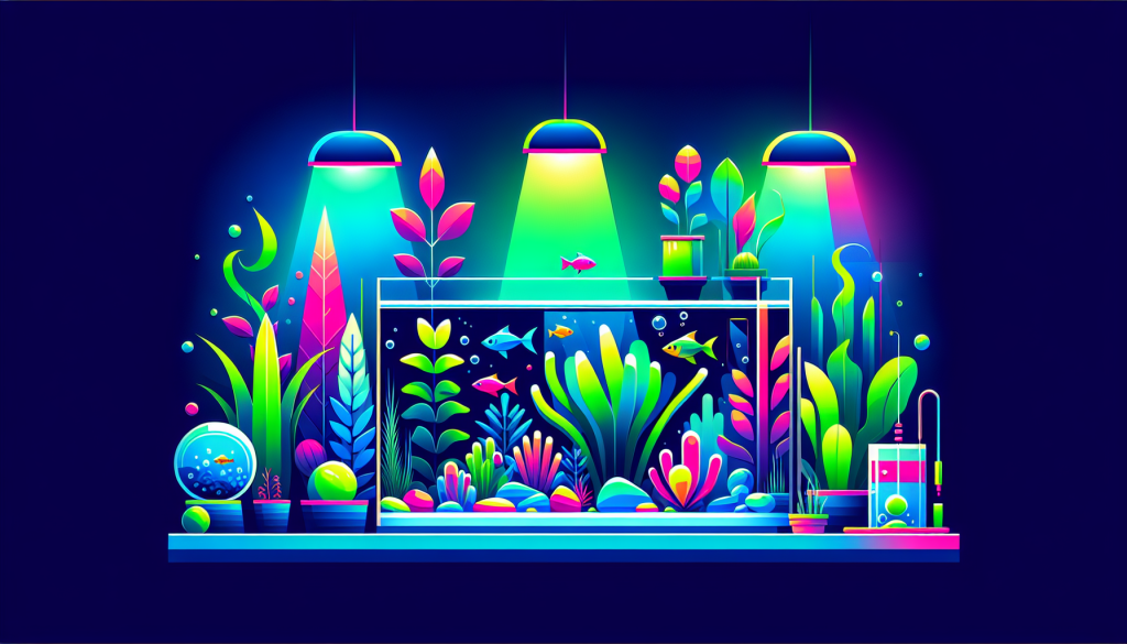 Modern flat design aquascaping illustration for undefined