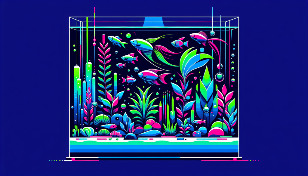 Modern flat design aquascaping illustration for undefined