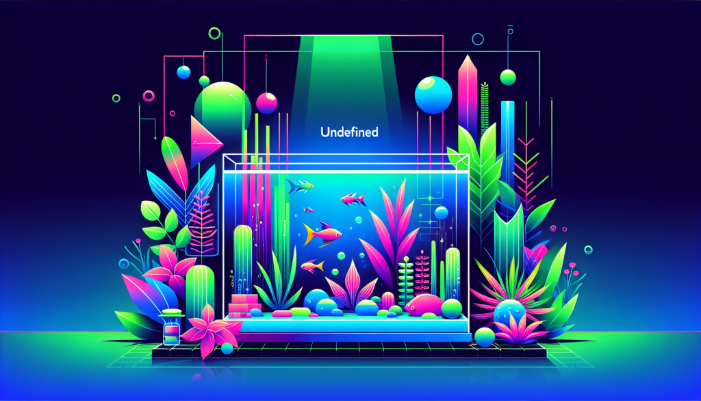 Modern flat design aquascaping illustration for undefined