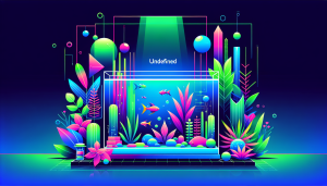 Modern flat design aquascaping illustration for undefined