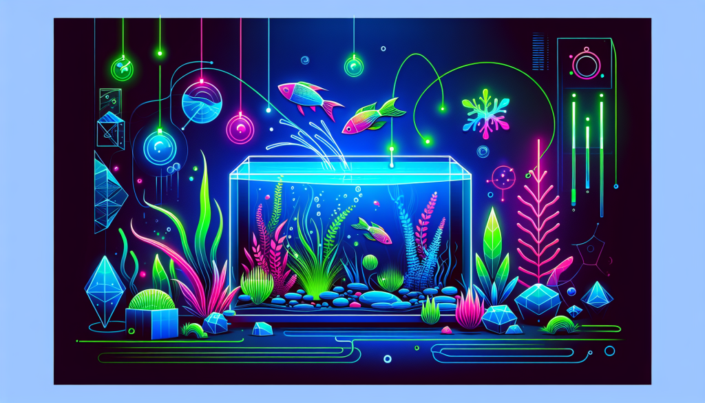 Modern flat design aquascaping illustration for undefined