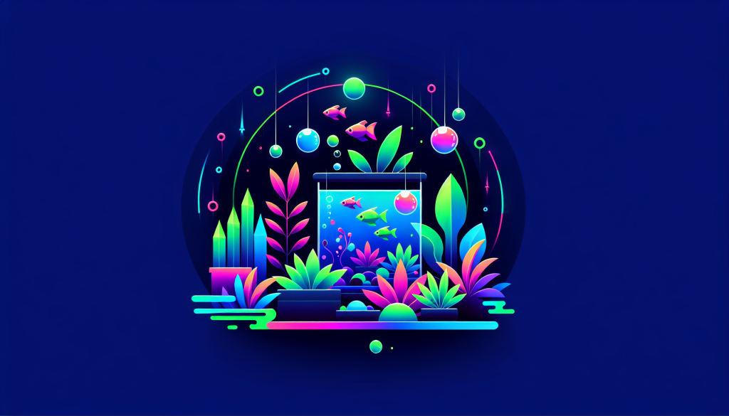 Modern flat design aquascaping illustration for undefined