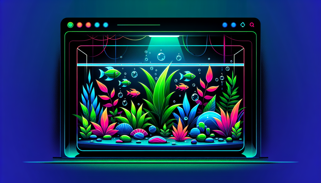 Modern flat design aquascaping illustration for undefined