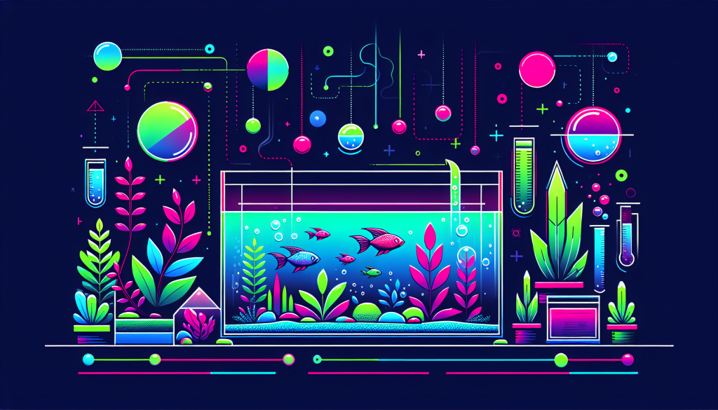 Modern flat design aquascaping illustration for undefined