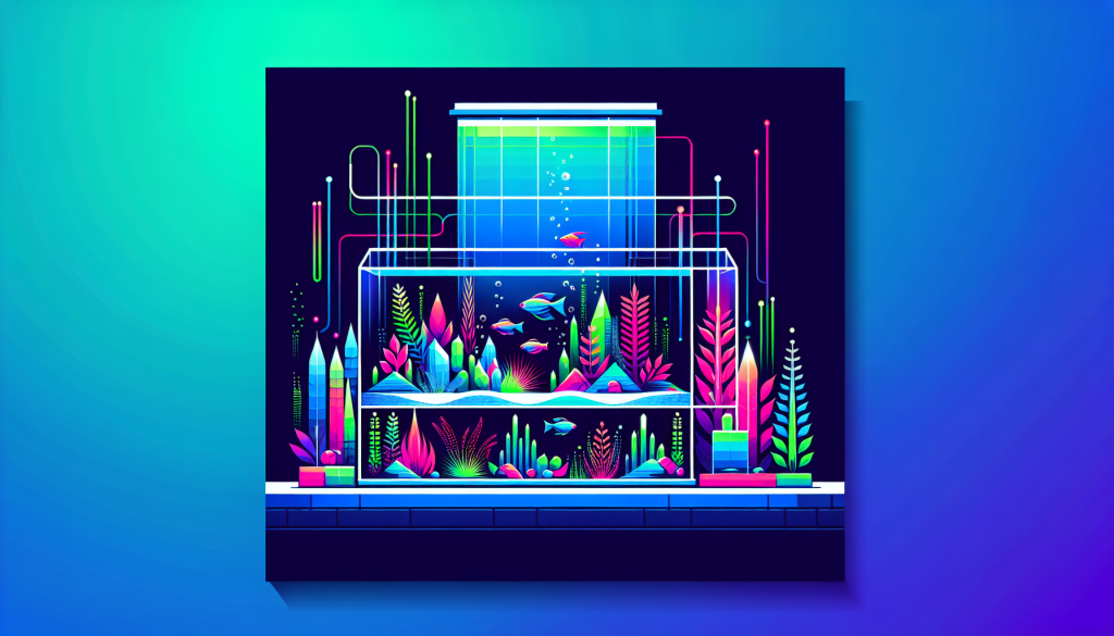 Modern flat design aquascaping illustration for undefined