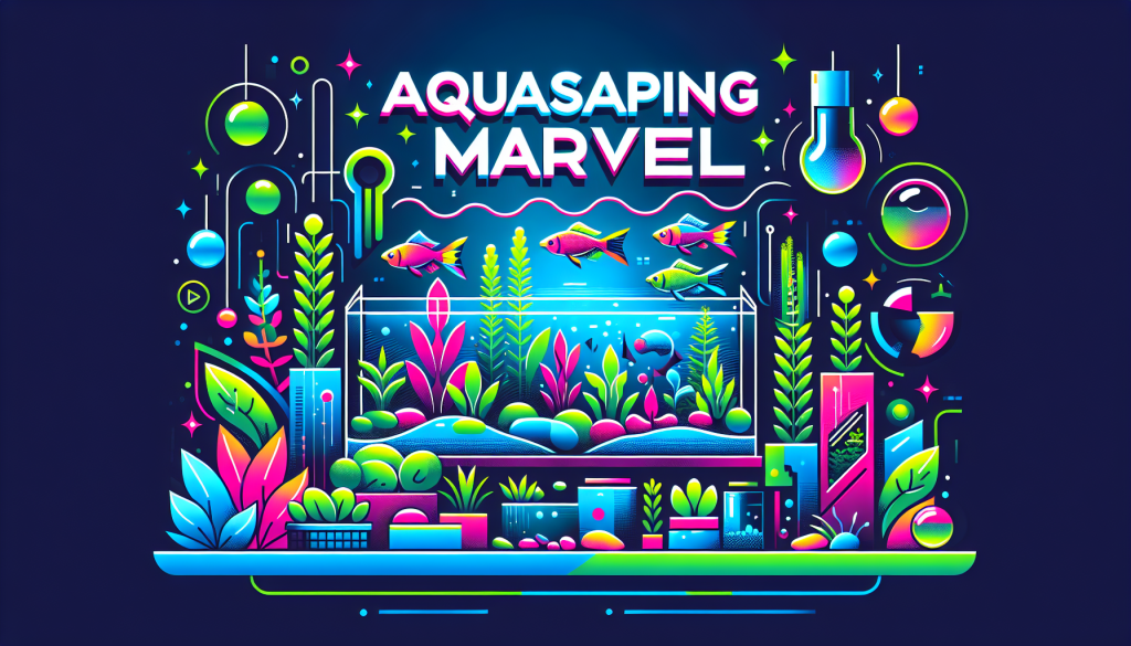 Modern flat design aquascaping illustration for undefined