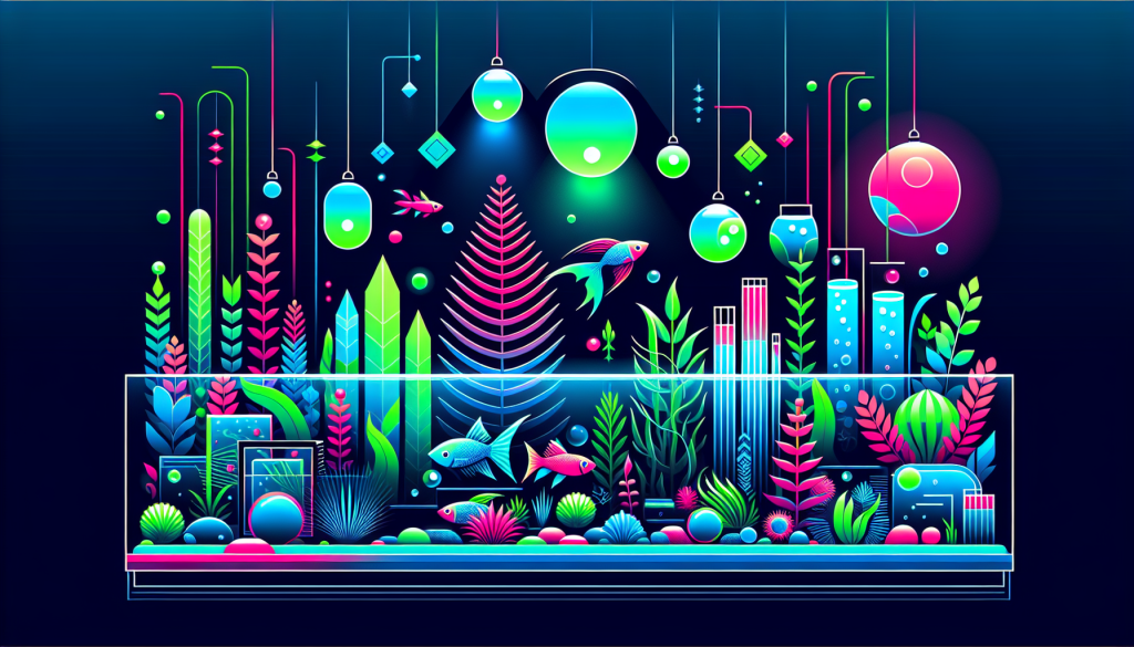 Modern flat design aquascaping illustration for undefined