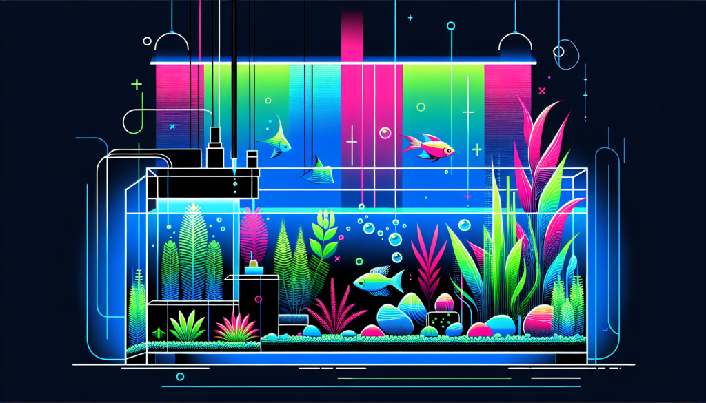 Modern flat design aquascaping illustration for undefined