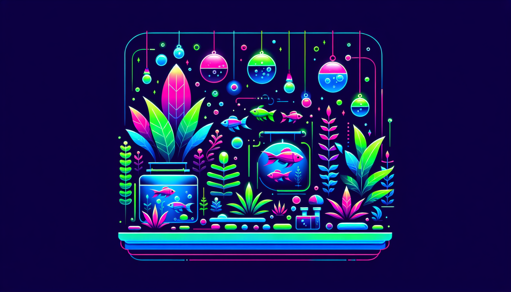 Modern flat design aquascaping illustration for undefined