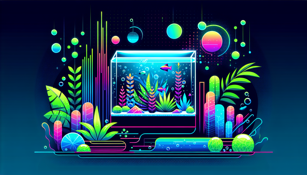 Modern flat design aquascaping illustration for undefined