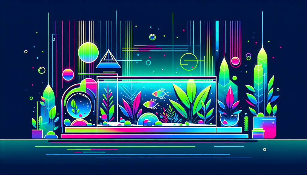Modern flat design aquascaping illustration for undefined