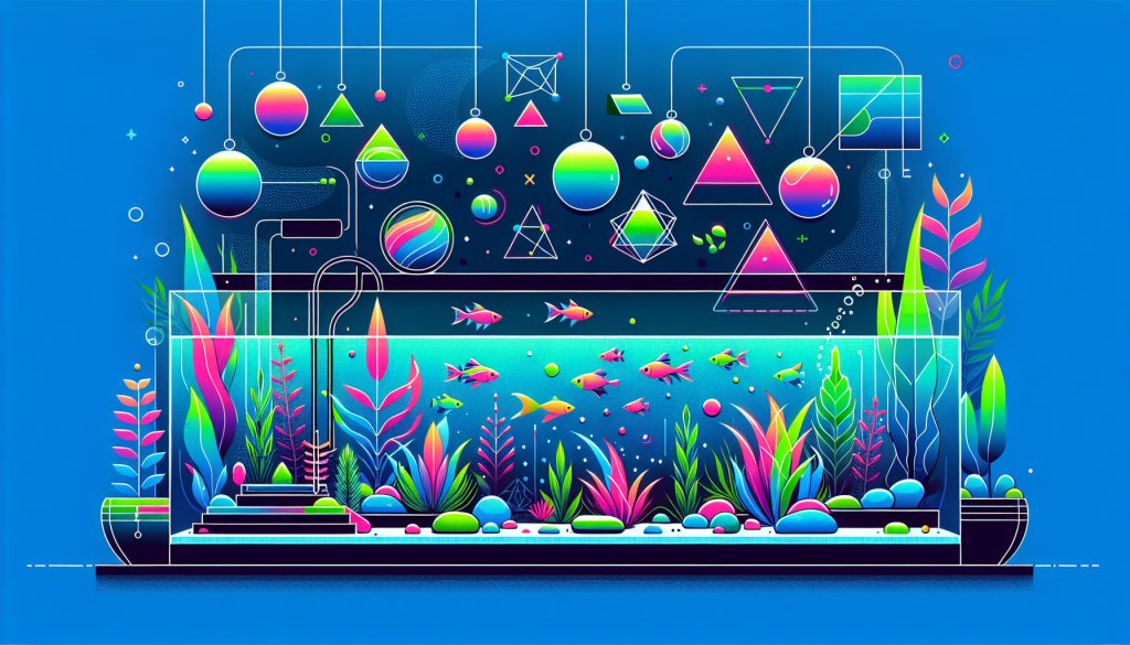 Modern flat design aquascaping illustration for undefined