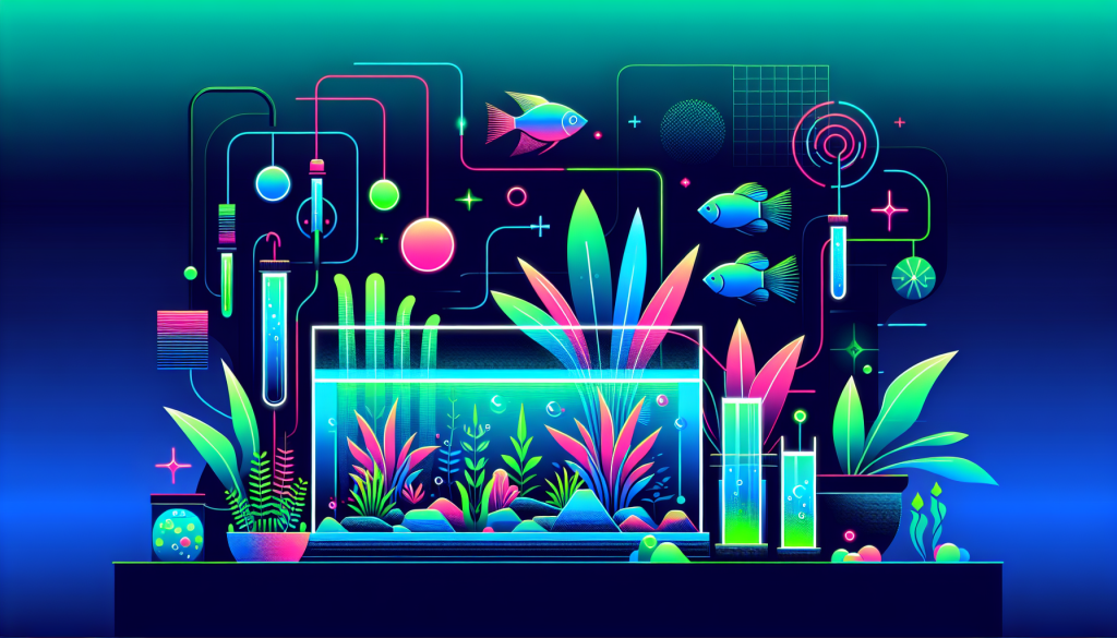 Modern flat design aquascaping illustration for undefined