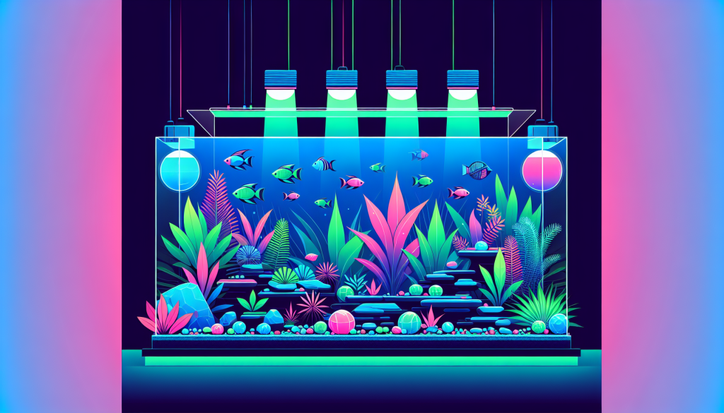 Modern flat design aquascaping illustration for undefined