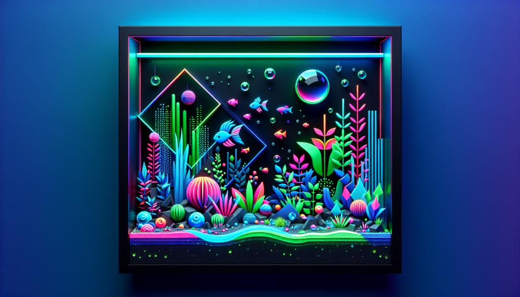 Modern flat design aquascaping illustration for undefined