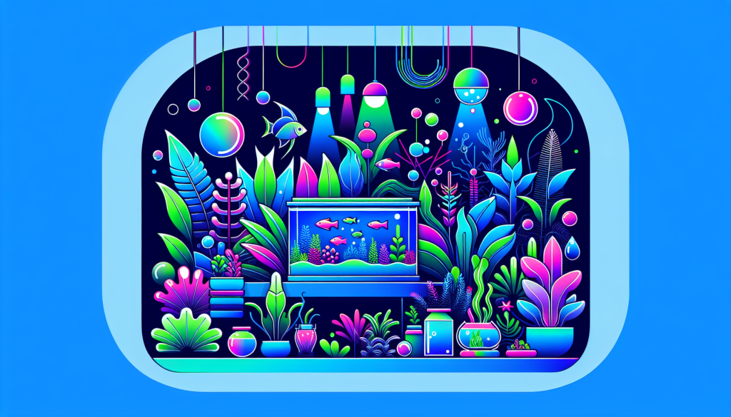 Modern flat design aquascaping illustration for undefined