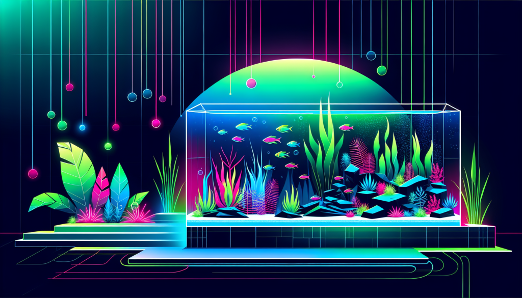 Modern flat design aquascaping illustration for undefined