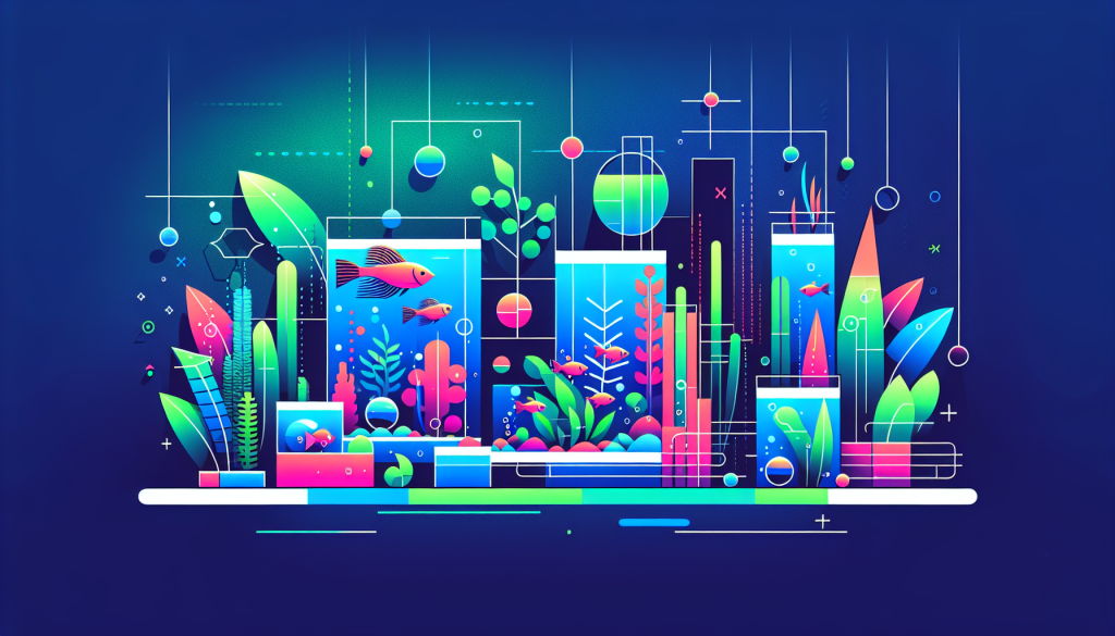 Modern flat design aquascaping illustration for undefined