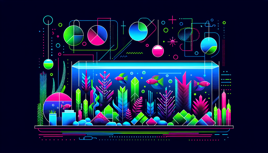 Modern flat design aquascaping illustration for undefined