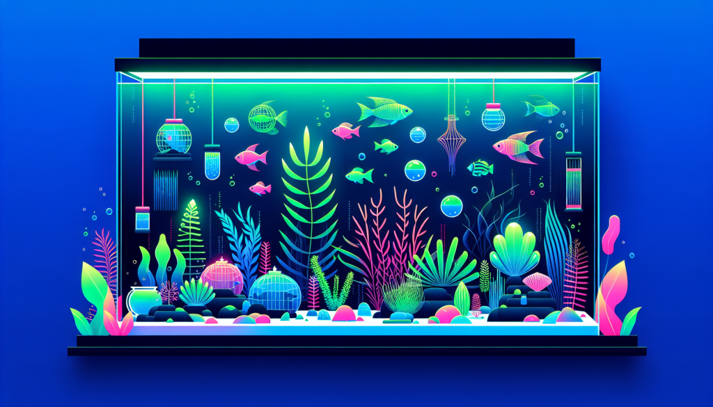 Modern flat design aquascaping illustration for undefined