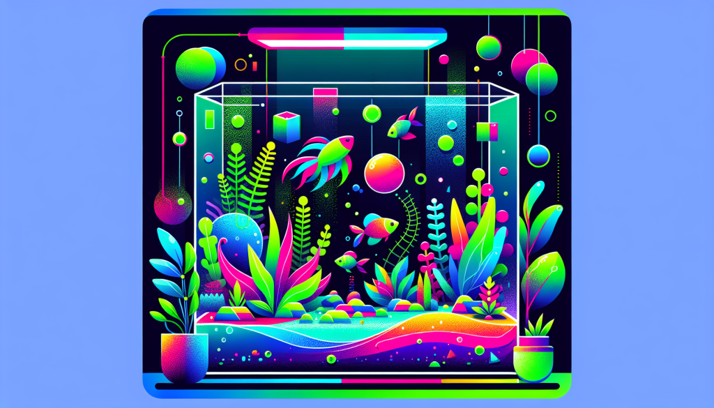 Modern flat design aquascaping illustration for undefined