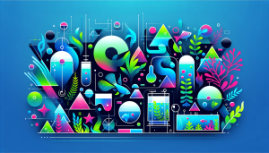 Modern flat design aquascaping illustration for undefined