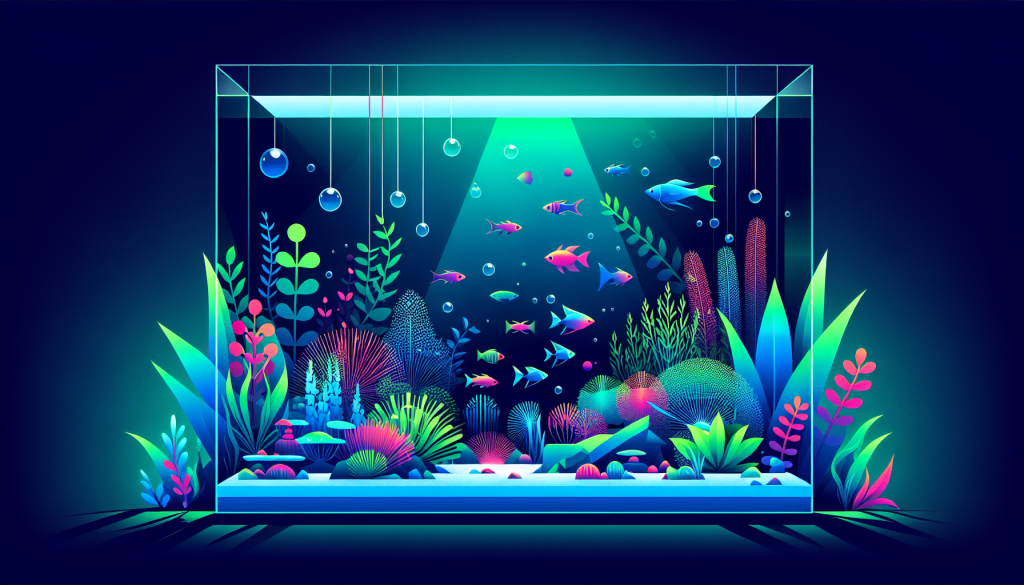 Modern flat design aquascaping illustration for undefined