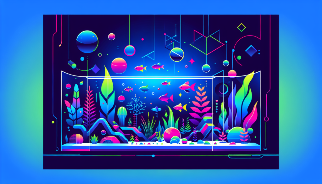 Modern flat design aquascaping illustration for undefined