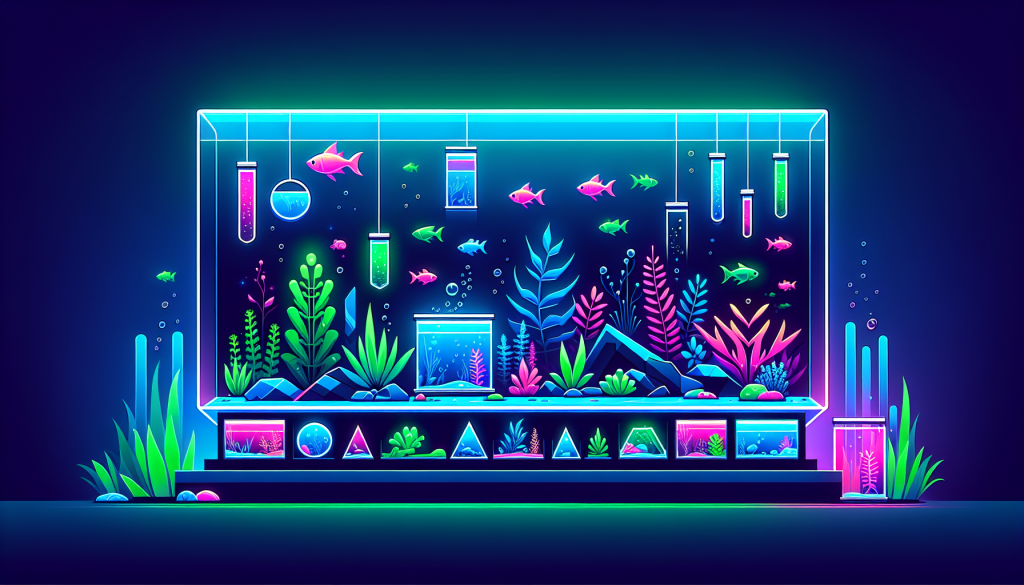 Modern flat design aquascaping illustration for undefined
