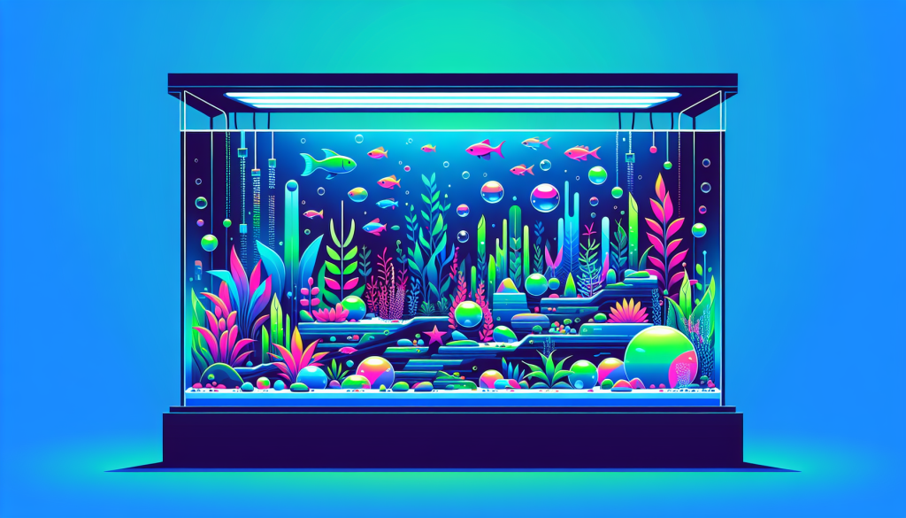Modern flat design aquascaping illustration for undefined