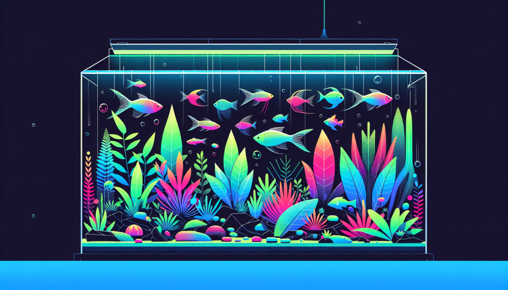 Modern flat design aquascaping illustration for undefined