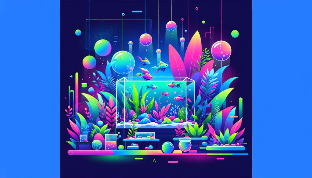 Modern flat design aquascaping illustration for undefined