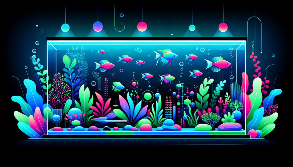 Modern flat design aquascaping illustration for undefined