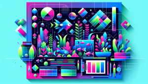Modern flat design aquascaping illustration for undefined