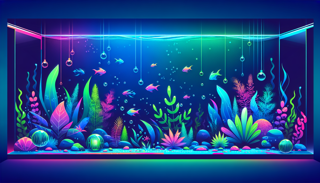 Modern flat design aquascaping illustration for undefined