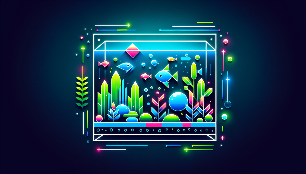 Modern flat design aquascaping illustration for undefined