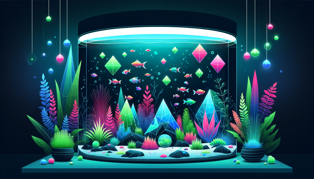 Modern flat design aquascaping illustration for undefined