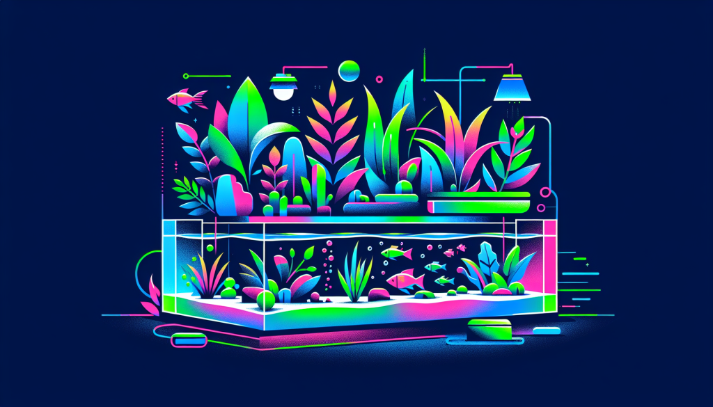 Modern flat design aquascaping illustration for undefined